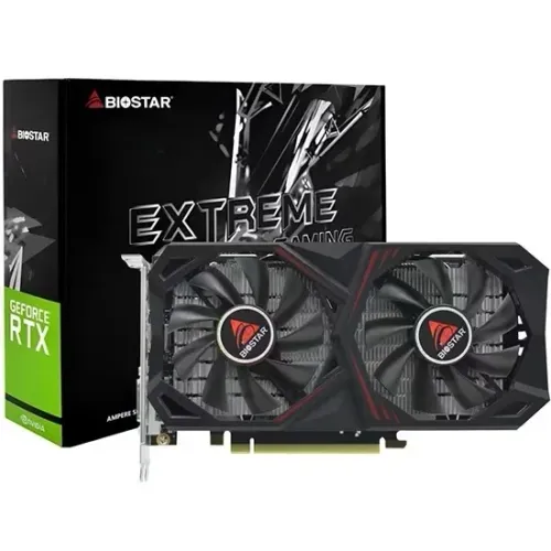 Placa de Vídeo Biostar Extreme Gaming GeForce RTX3050 6GB GDDR6 PCI-Express - Lacrada!