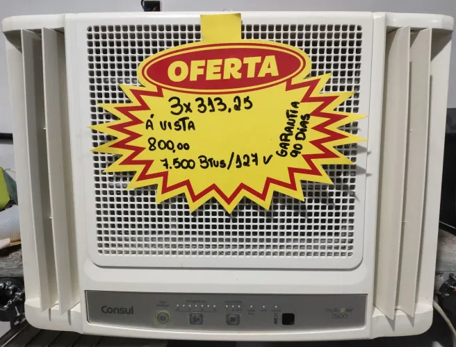 Ar-condicionado 7.500 BTUs gelando muito