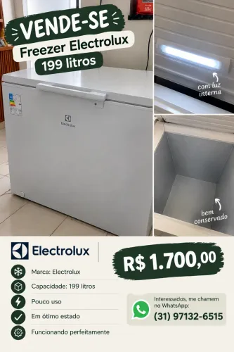 Freezer Electrolux 199L