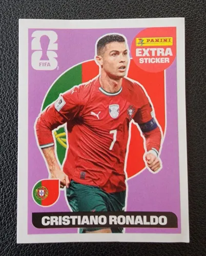 Cristiano Ronaldo Extra Sticker Legend Roxa - Panini FIFA World Cup 2026