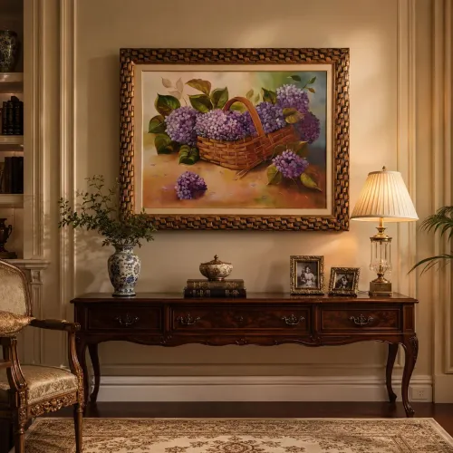 Quadro Decorativo Floral em Tela