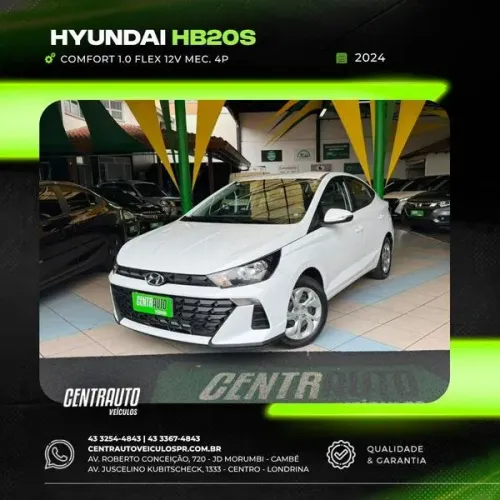 Hyundai HB20S 5 Anos 1.0 Flex 12V Mec. 2024