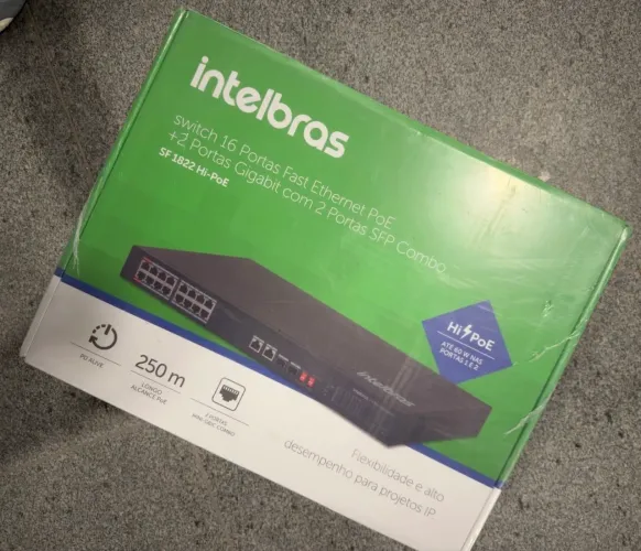 Switch 16 portas Intelbras NOVO LACRADO