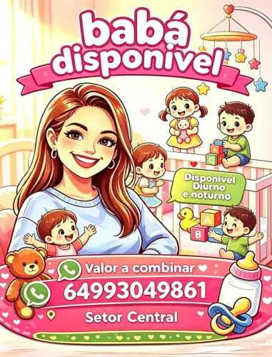 Sou babá disponivel no Setor central 
