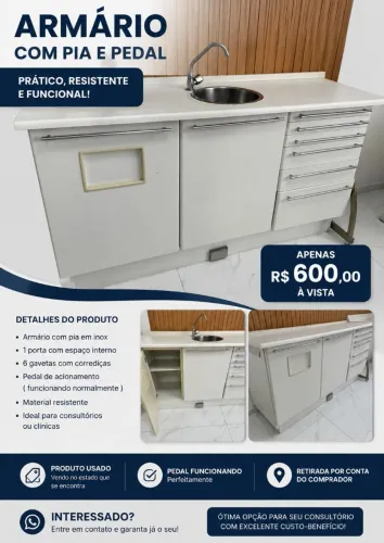 Vendo balcão odontológico