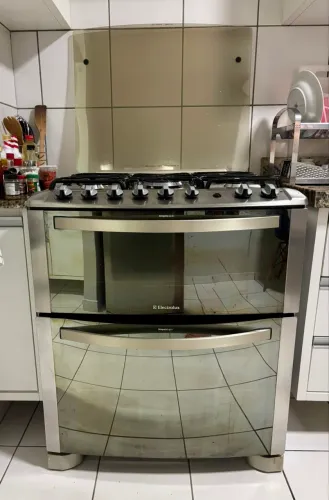 Fogão 5 bocas duplo forno Electrolux