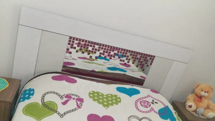 Vendo cabeceira cama de casal com espelho