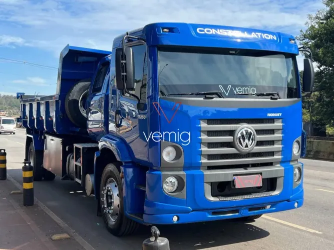 Caminhão Toco Vw 17260 Báscula Basculante Cabine Sup