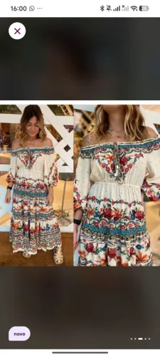 Vestido Farm Marias bordadeiras