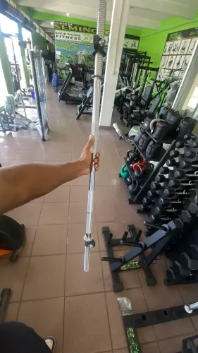 Barra com rosca, maciça 1.20cm cromada