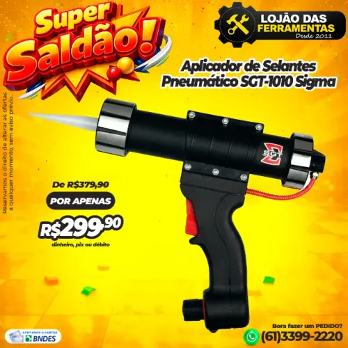 Aplicador de Selantes Pneumático SGT-1010 Sigma