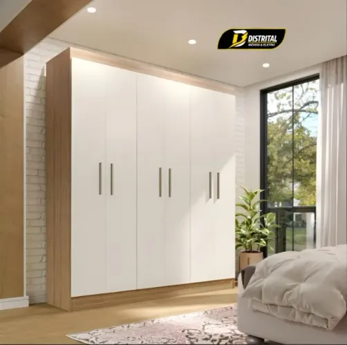 Guarda Roupa Ipê 6 Portas 2 Gavetas Pronta Entrega
