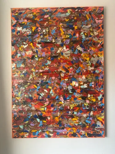 Quadro arte abstrata moderna Colorida