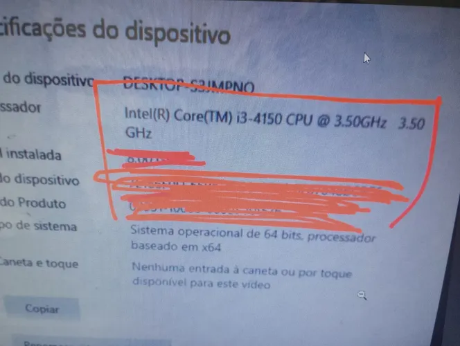 Processador Intel core i3 4 geração!