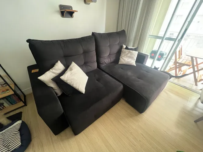 Sofá retrátil 2.40m 2 lugares - Resistente a Pets