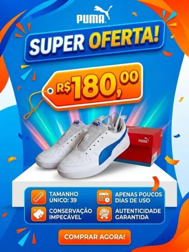 Tenis puma Rickie semi novo, porém em perfeito estado, número 39.