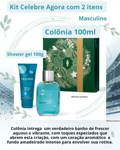 Kit Celebre Agora- O Boticário masculino com 2 itens
