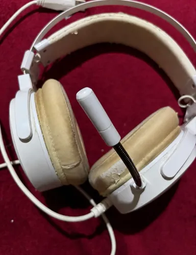 Headset Gamer Redragon Branco com Microfone