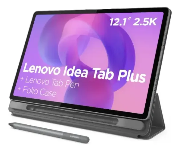 Tablet Lenovo Idea Tab Plus, 8GB RAM, 128GB, 12.1? 2.5K 90Hz, Android 15, Wi-Fi, com Canet