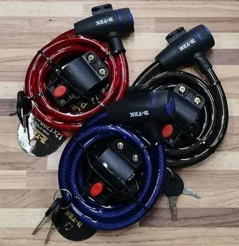 Cadeado Reforçado Para Moto E Bike B-tek BT-379 Corrente Anti Furto De Aco