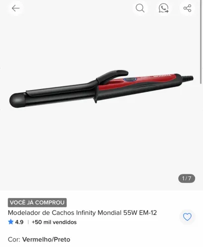 Modelador de Cachos Infinity Mondial
