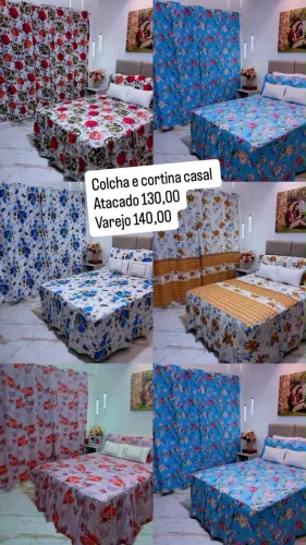 Colchas com Cortina Casal