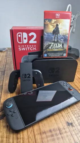 Nintendo Switch 2 Novinho com Jogo Zelda