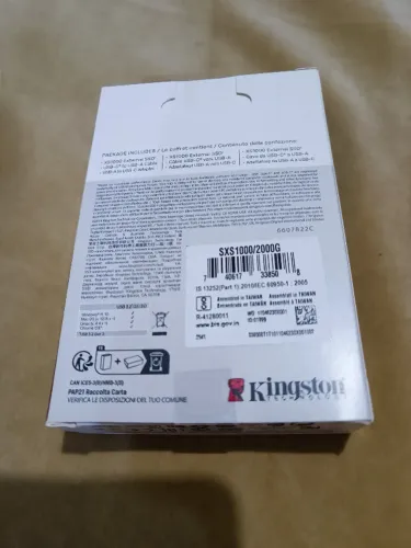 SSD Externo Kingston XS1000 2TB Novo com Nota Fiscal