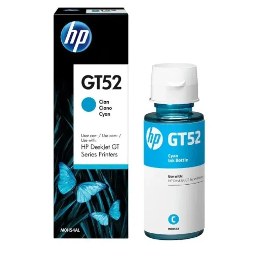 Frasco de Tinta HP GT52 GT53 Ciano