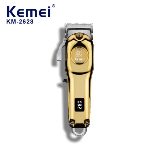 Máquina de Cortar Cabelo Kemei KM-2628 Profissional - Potência, Precisão e Estilo!