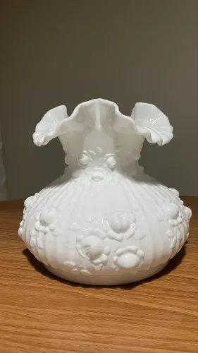 Cúpula Vintage Fenton - Milk Glass Branco
