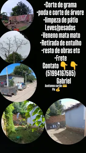 Limpeza de pátio 