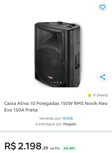 Caixa de som Novik