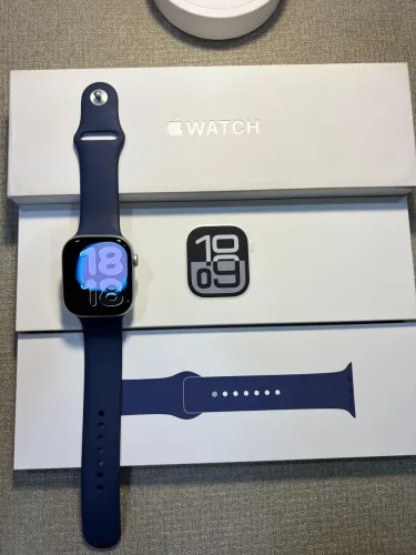 Apple Watch Series 10 46mm Prata Bateria 100% - Troco e Parcelo 12x Máquina
