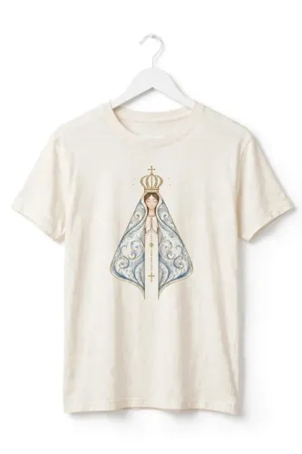 Camiseta Feminina Nossa Senhora É Lindo Ser Católica Moda Fé