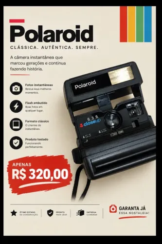 Câmera polaroide