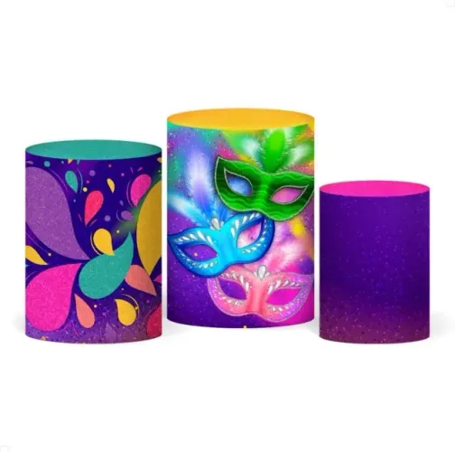 Desapego Festas - Trio de Capas Cilindros 