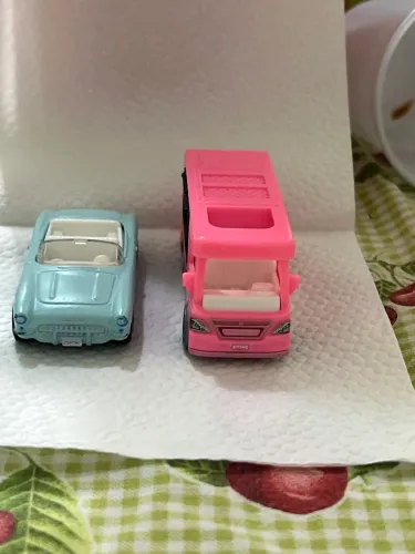 Hotwheels Barbie Camper e Corvette Azul