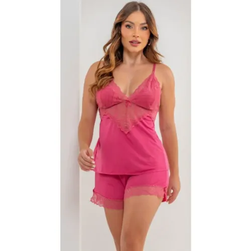 Babydoll com detalhe em renda