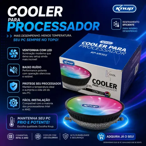 Cooler para processador RGB