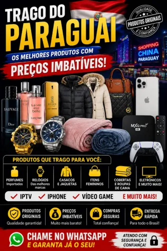 Importados do Paraguai Sob Encomenda Perfumes ? iPhone ? Relógios ? Eletrônicos ? Produtos