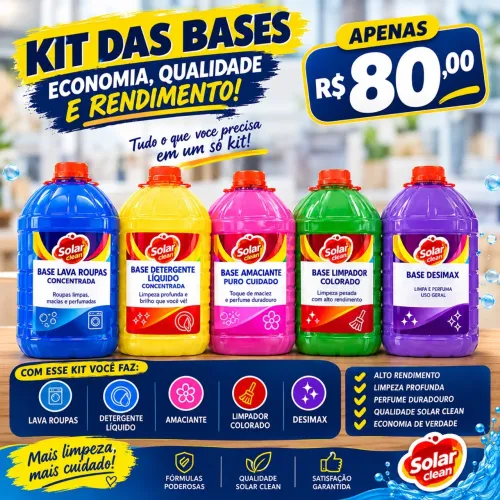 Kit limpeza completa que rende até 25 l