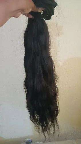 Cabelo humano vietnamita 65 cm 460 gramas