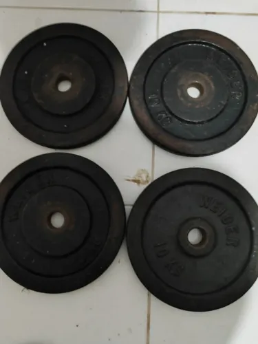 Anilhas de ferro 9 reais o kg