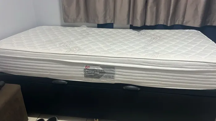 cama box solteiro baú