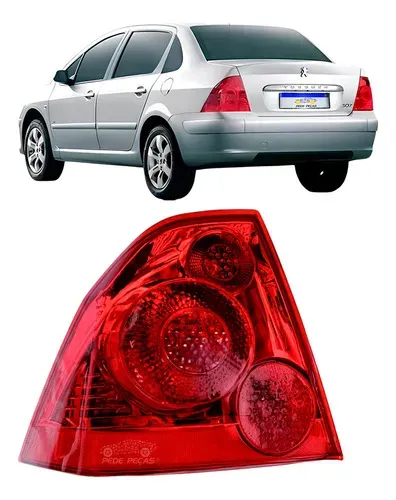 Lanterna Peugeot 307 Sedan 2007 2008 2009 2010 11 12 Novo Le Esquerdo/motorista Vermelho