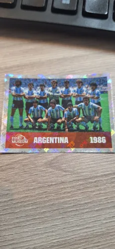 Figurinha Brilhante FWC 14 Argentina 1986 Álbum Copa 2026