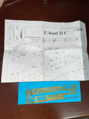 Kit Photo Etched Set P/ Mirage Hobby U-boot Ii C 1/400 40025