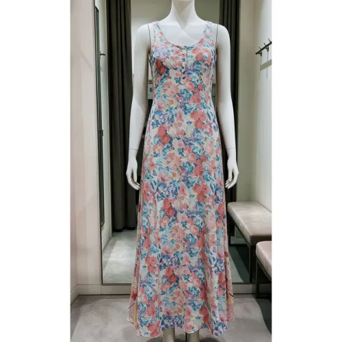 vestido longo hering floral 