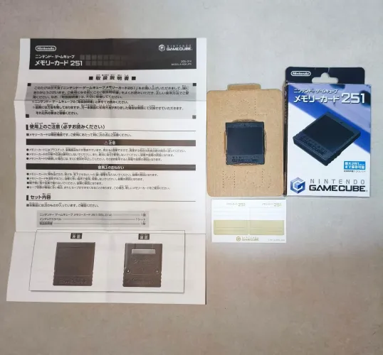 Memory Card Game Cube 251 Blocos Preto Original Novo Completo 